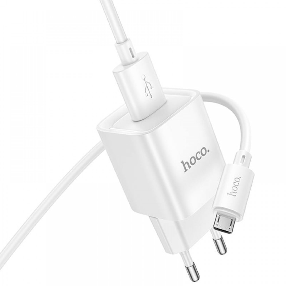 СЗУ Hoco C145A Charm QC3.0 18W (1USB-A) + кабель USB to MicroUSB