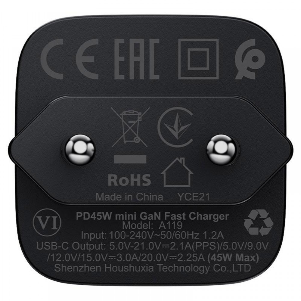 СЗУ Acefast A119 PD45W GaN (1USB-C) СЗУ Acefast A119 PD45W GaN (1USB-C)