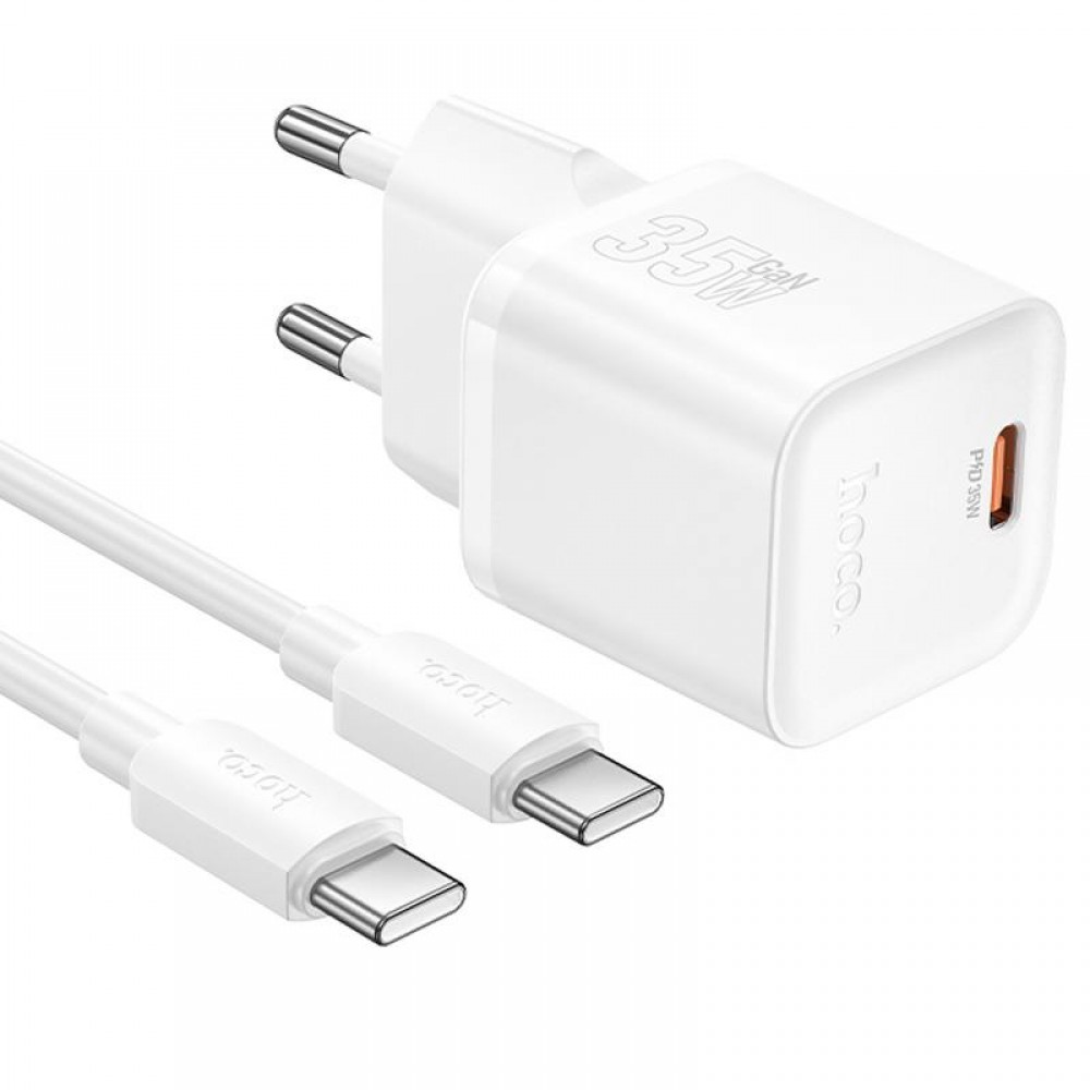 СЗУ Hoco N66 Ingenious PD35W (1USB-C) + кабель Type-C to Type-C