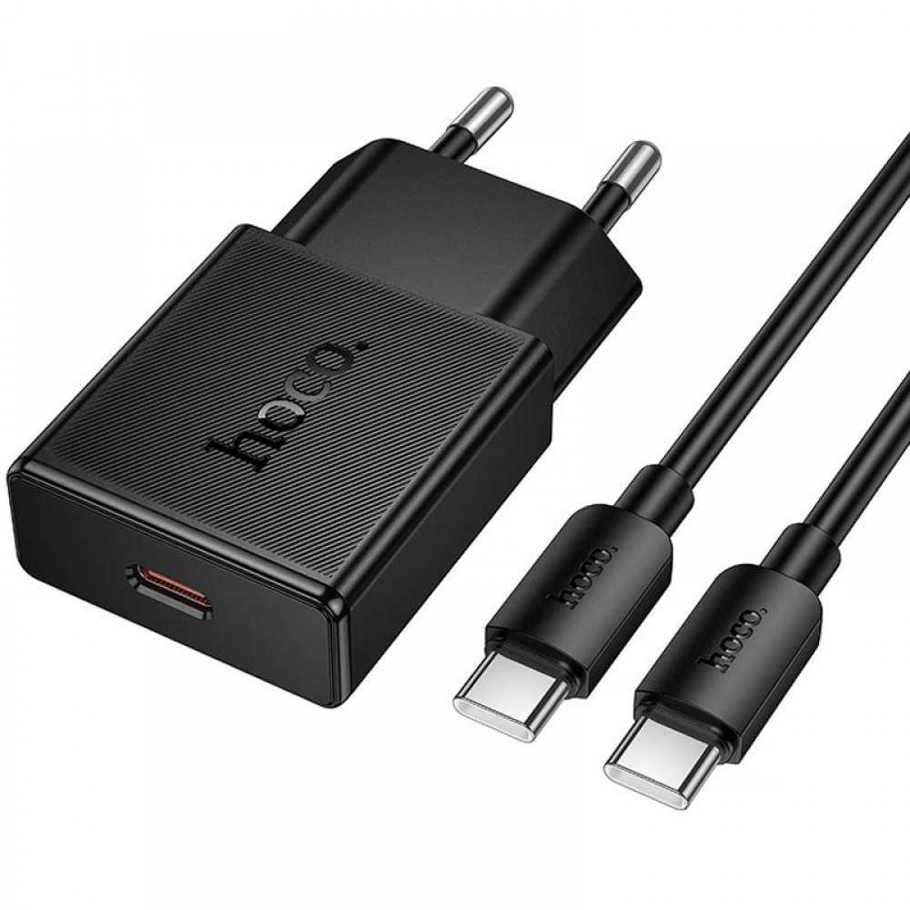 СЗУ Hoco N74 Speed ultra-thin PD25W (1USB-C) + кабель Type-C to Type-C