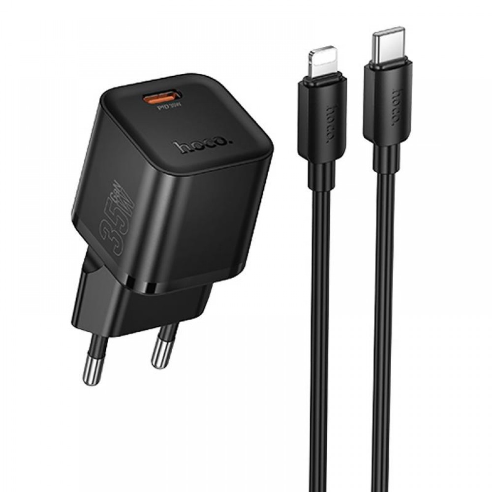 СЗУ Hoco N66 Ingenious PD35W (1USB-C) + кабель Type-C to Lightning