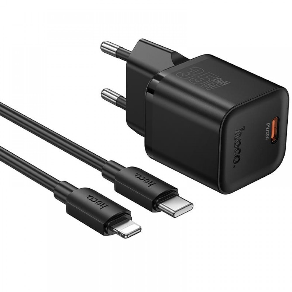 СЗУ Hoco N66 Ingenious PD35W (1USB-C) + кабель Type-C to Lightning