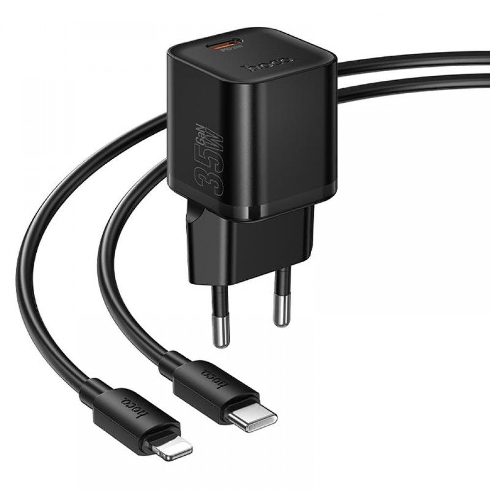 СЗУ Hoco N66 Ingenious PD35W (1USB-C) + кабель Type-C to Lightning