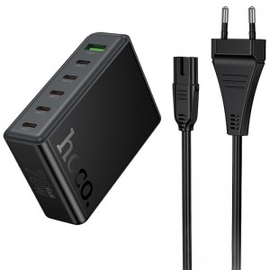 СЗУ Hoco C152A Modern PD70W 6in1 (5USB-C и 1USB-A)