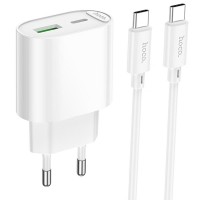 МЗП Hoco C109A Fighter PD20W+QC3.0 (1USB-A/1C) + кабель Type-C to Type-C
