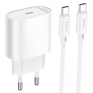 СЗУ Hoco C109A Fighter PD20W (1USB-C) + кабель Type-C to Type-C