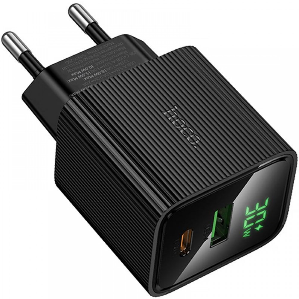 СЗУ Hoco CS84A Excellent with digital display PD30W+QC3.0 (1USB-A/1C)