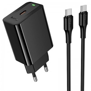 СЗУ Hoco CS93A Leader PD20W (1USB-C) + кабель Type-C to Type-C