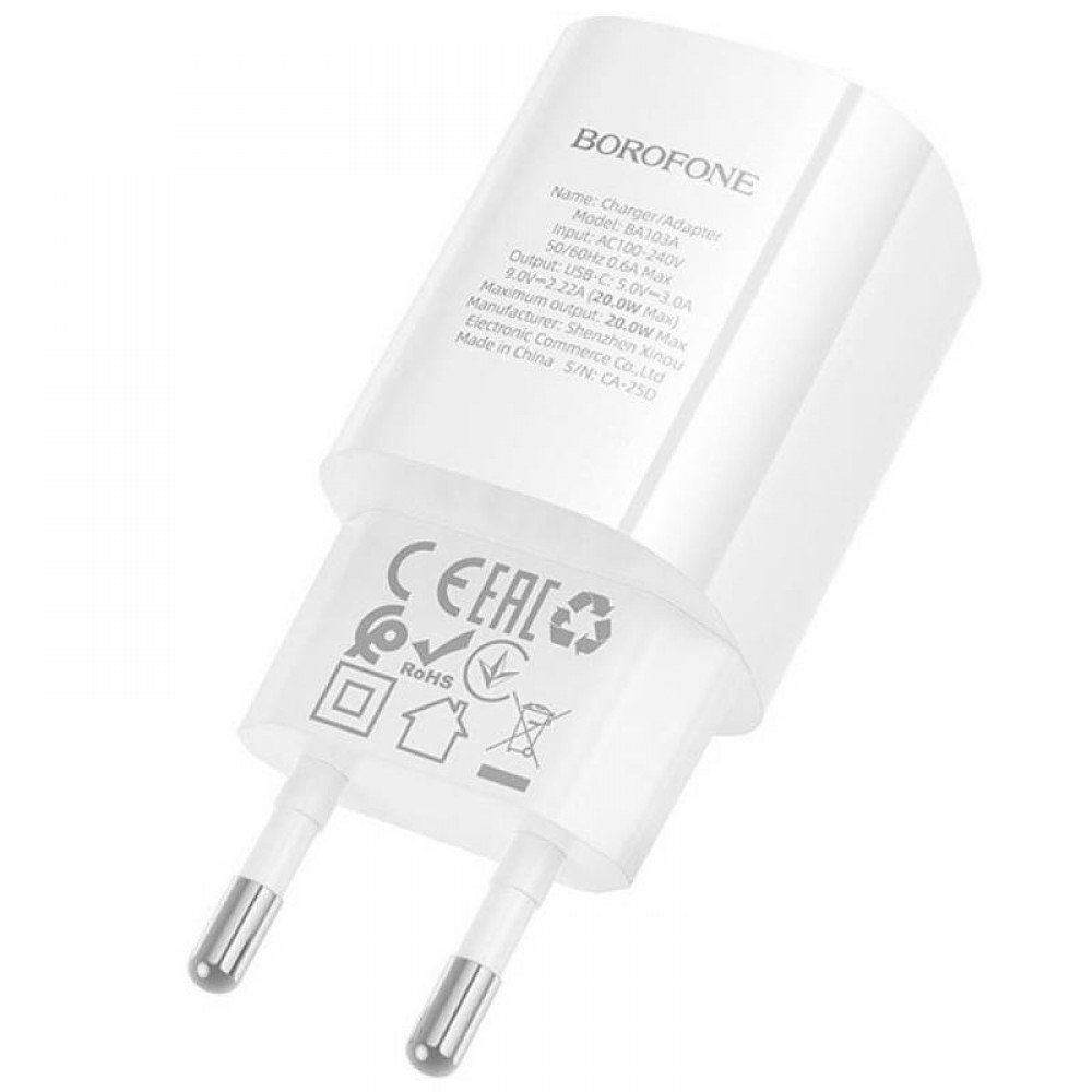 СЗУ Borofone BA103A Pudding PD20W (1USB-C)