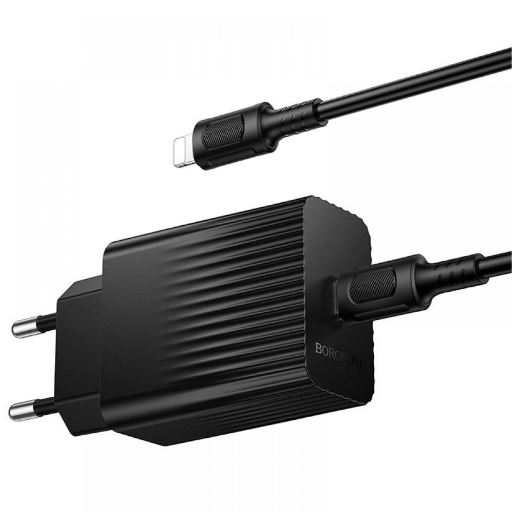 СЗУ Borofone BAS75A Source PD30W (1USB-C) + кабель Type-C to Lightning