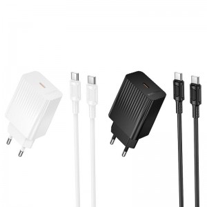СЗУ Borofone BAS73A Source PD20W (1USB-C) + кабель Type-C to Type-C