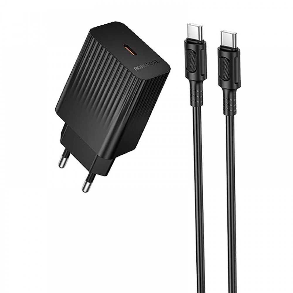 СЗУ Borofone BAS73A Source PD20W (1USB-C) + кабель Type-C to Type-C