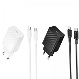 СЗУ Borofone BAS75A Source PD30W (1USB-C) + кабель Type-C to Type-C