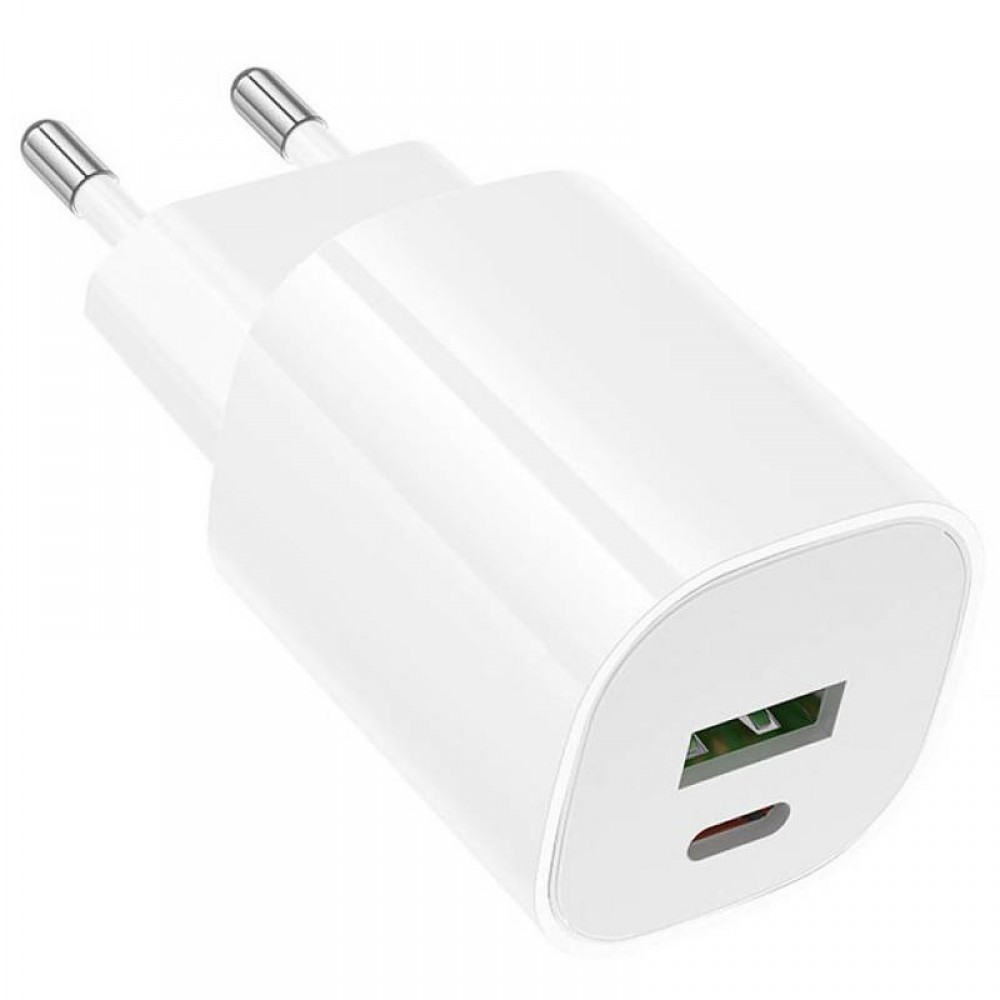 СЗУ Borofone BA104A Pudding PD20W+QC3.0 (1USB-A/1C)