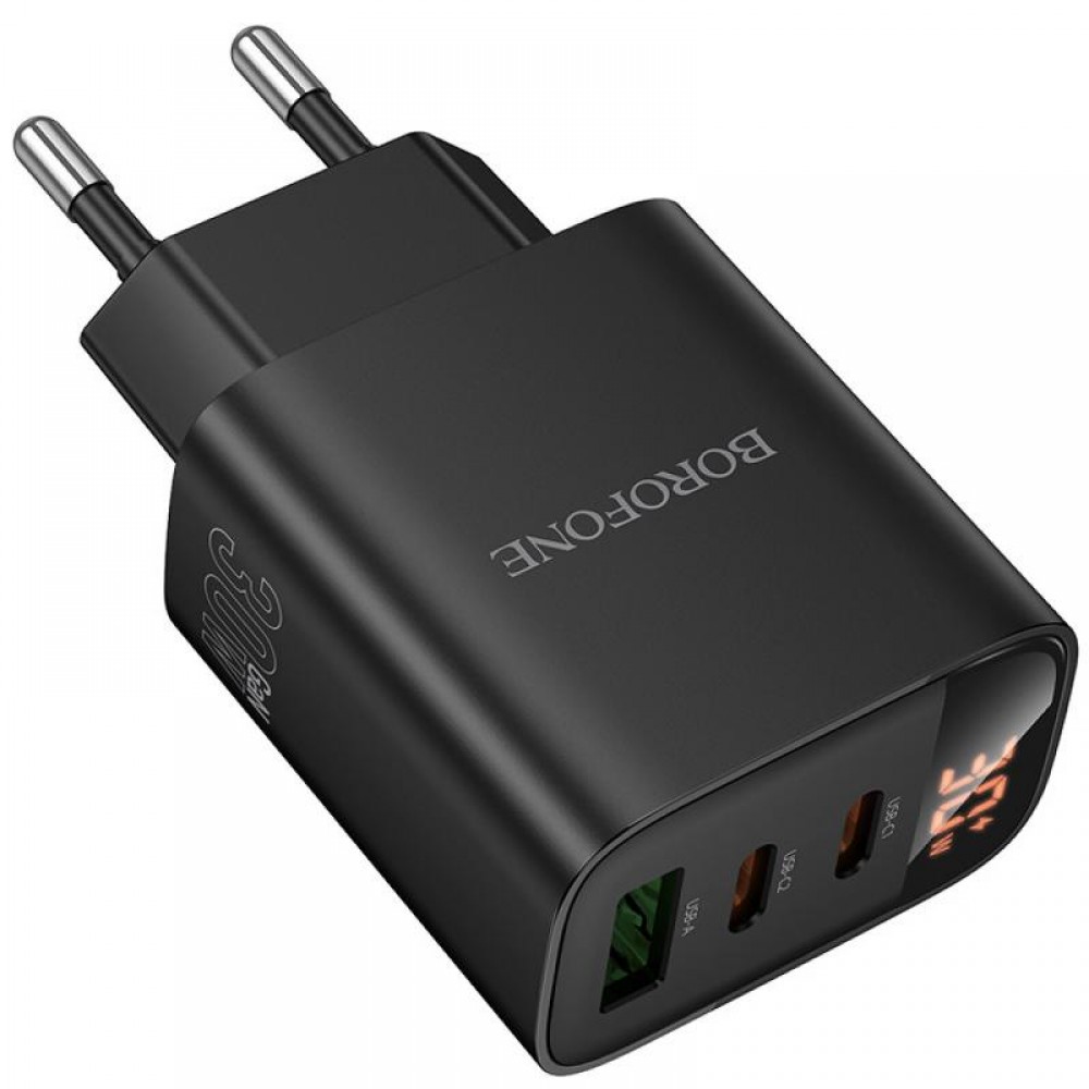 СЗУ Borofone BA98A Ilustre with digital display PD30W (1USB-A/2C)