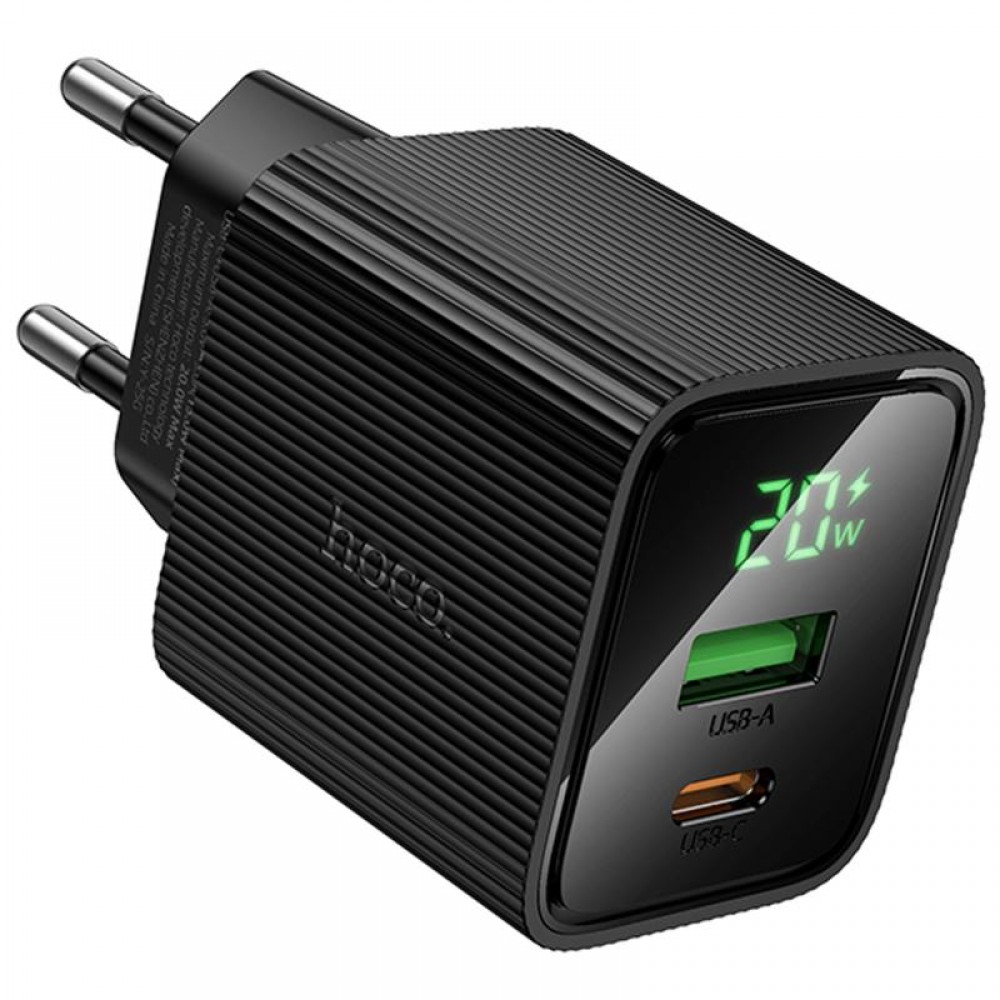 СЗУ Hoco CS83A Excellent with digital display PD20W+QC3.0 (1USB-A/1C)
