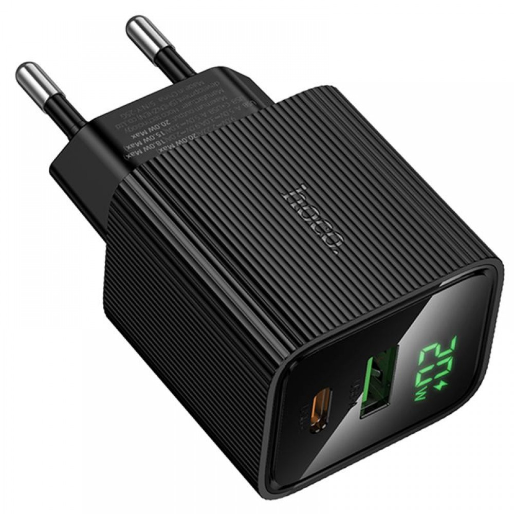 СЗУ Hoco CS83A Excellent with digital display PD20W+QC3.0 (1USB-A/1C)