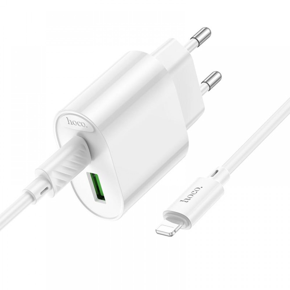 СЗУ Hoco C109A Fighter PD20W (1USB-C) + кабель Type-C to Lightning