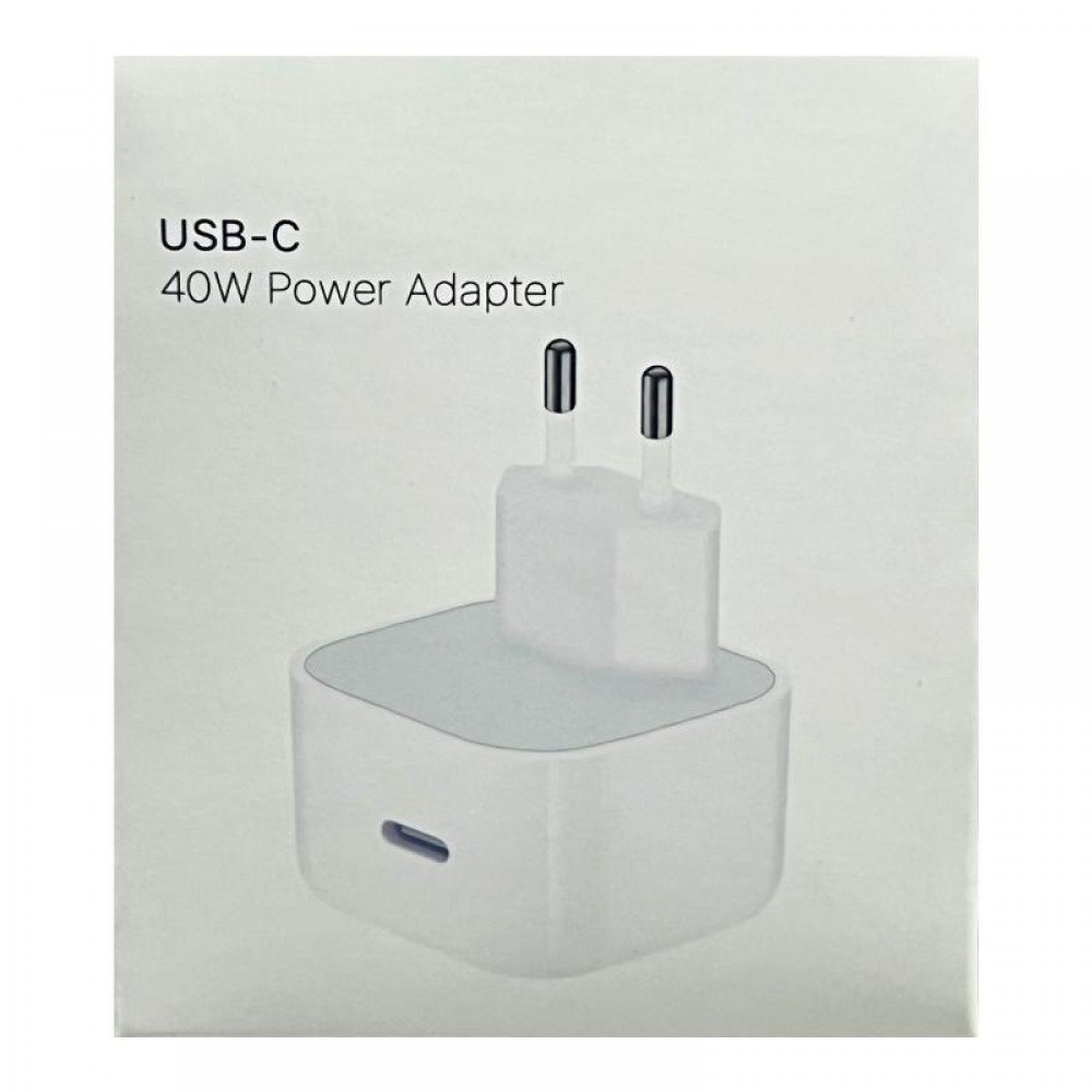 СЗУ 40W Power Adapter for Apple (1USB-C) (АA) (box)