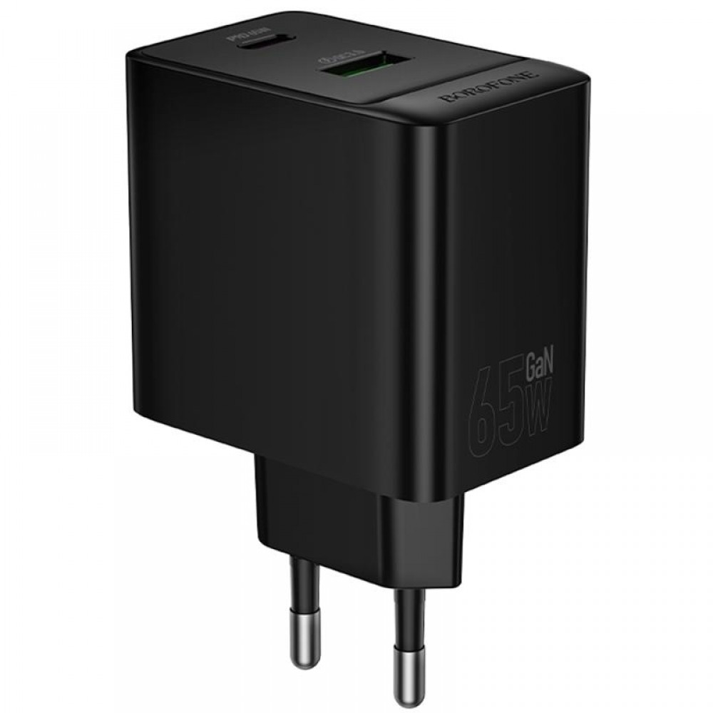 СЗУ Borofone BAS17A Erudite PD65W+QC3.0 (1USB-A/1C)