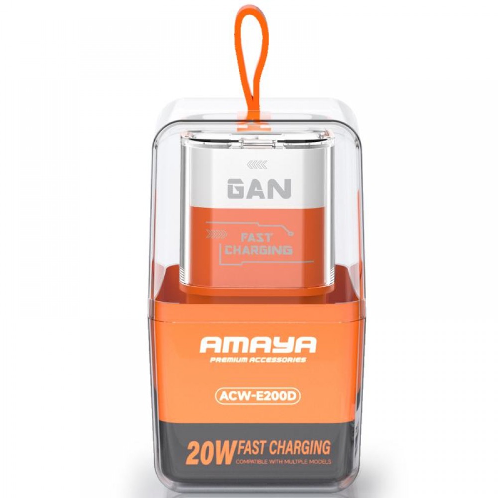 СЗУ Amaya E200D PD20W+QC3.0 (1USB-A/1C)