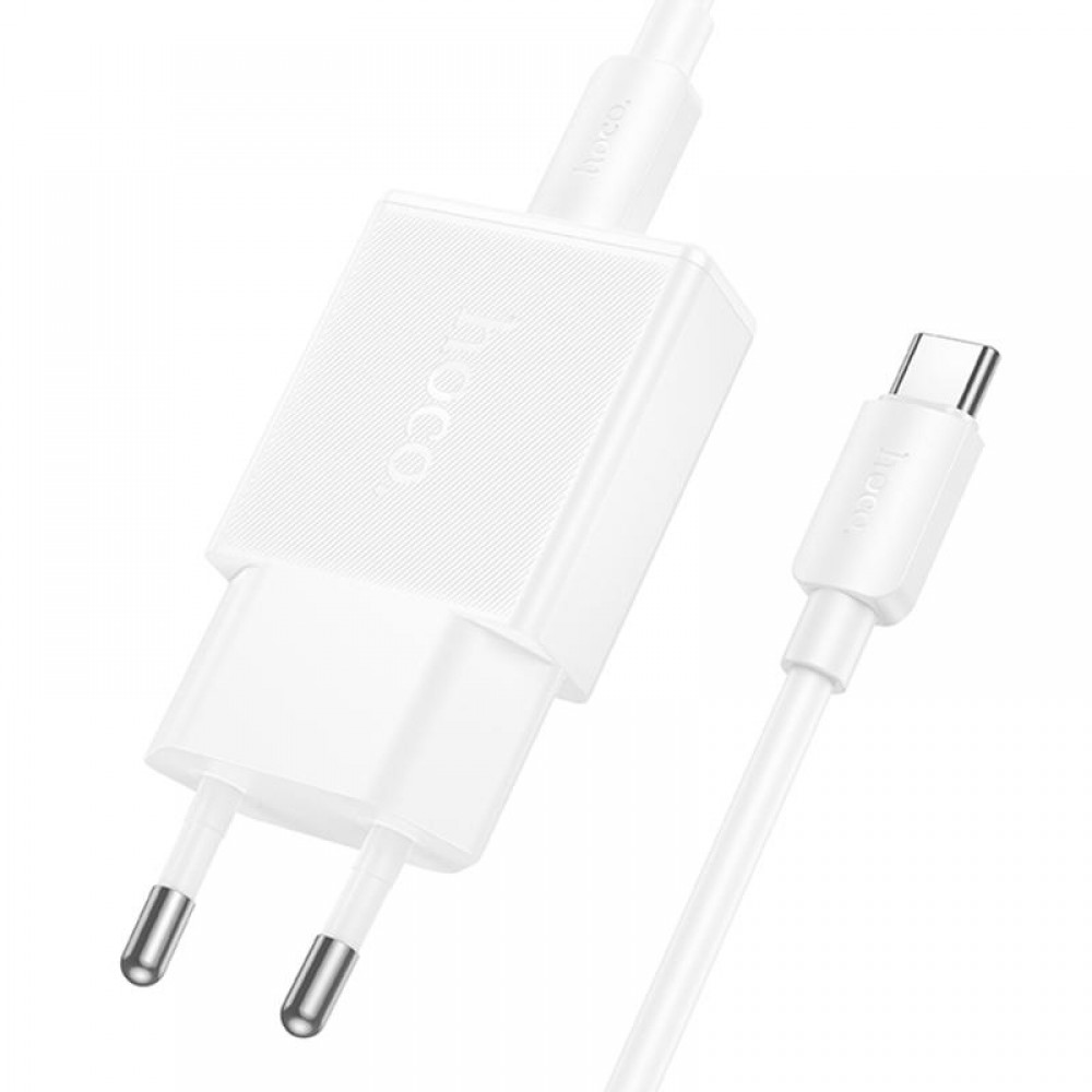 СЗУ Hoco N72 Speed ultra-thin PD20W (1USB-C) + кабель Type-C to Type-C
