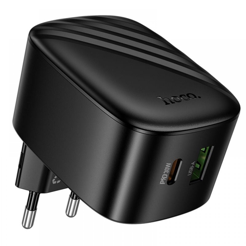 СЗУ Hoco CS102A Folding PD30W+QC3.0 (1USB-A/1C)