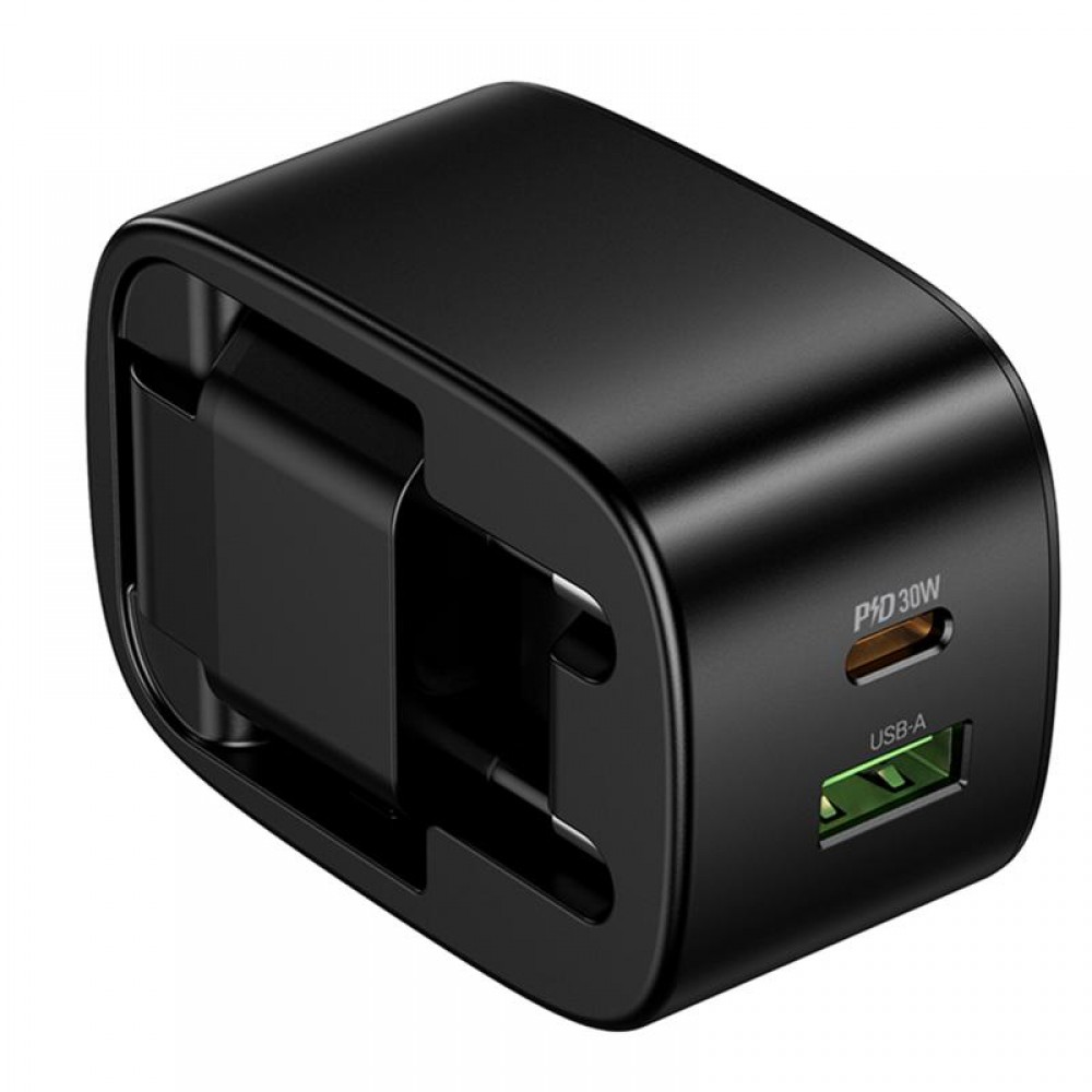 СЗУ Hoco CS102A Folding PD30W+QC3.0 (1USB-A/1C)