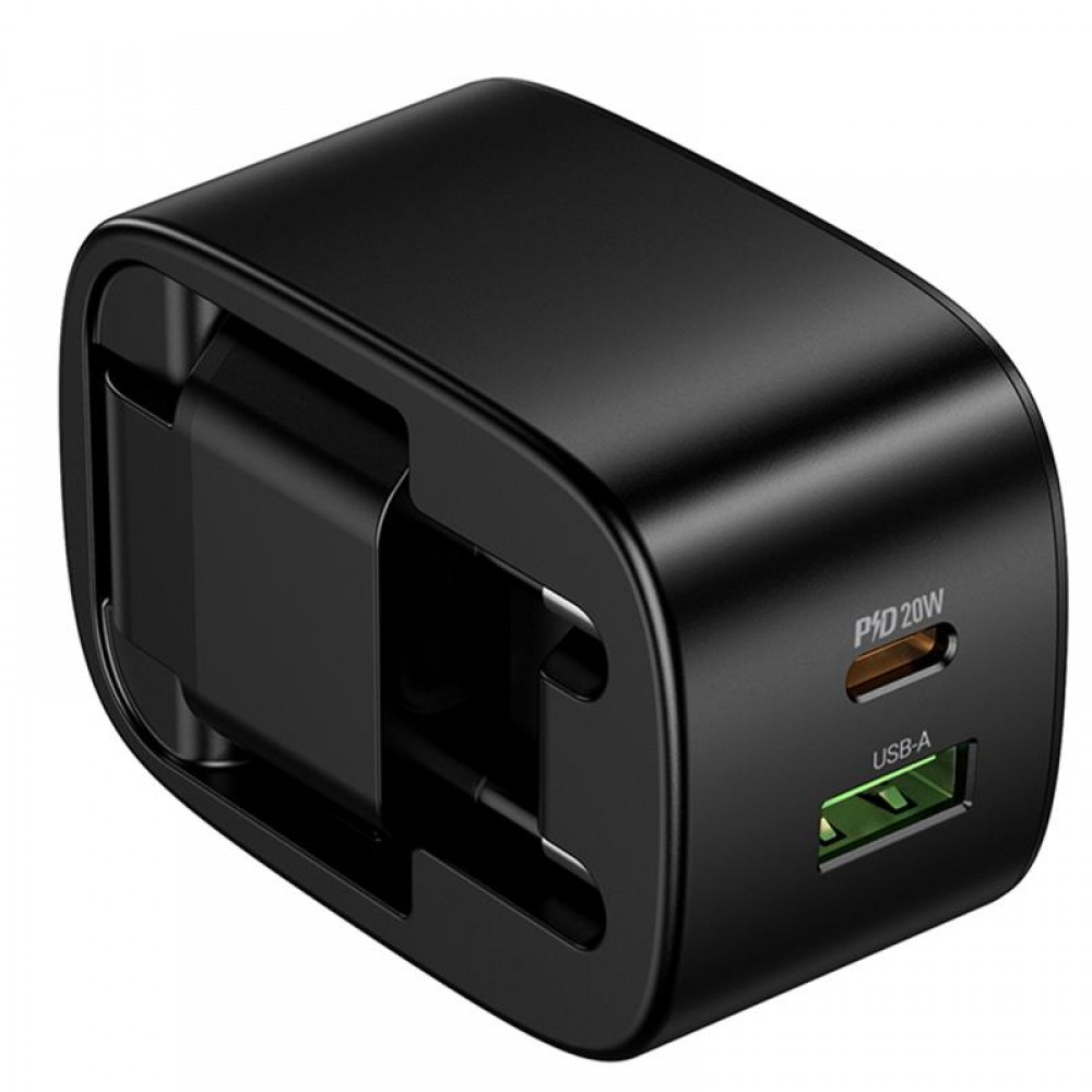 СЗУ Hoco CS101A Folding PD20W+QC3.0 (1USB-A/1C)