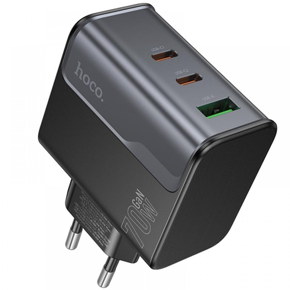 СЗУ Hoco CS75A Star Speed PD70W+QC3.0 (1USB-A/2C)
