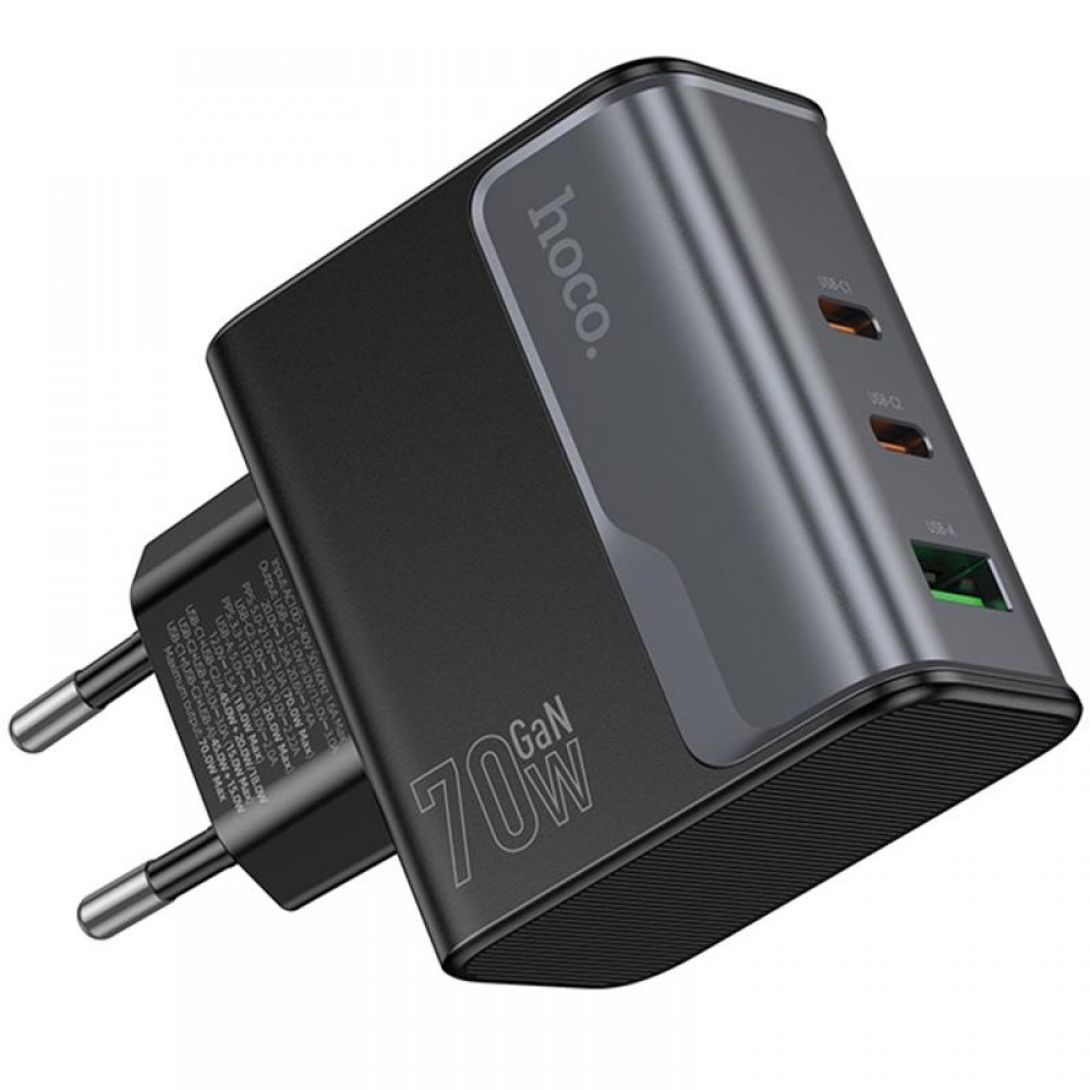 СЗУ Hoco CS75A Star Speed PD70W+QC3.0 (1USB-A/2C)