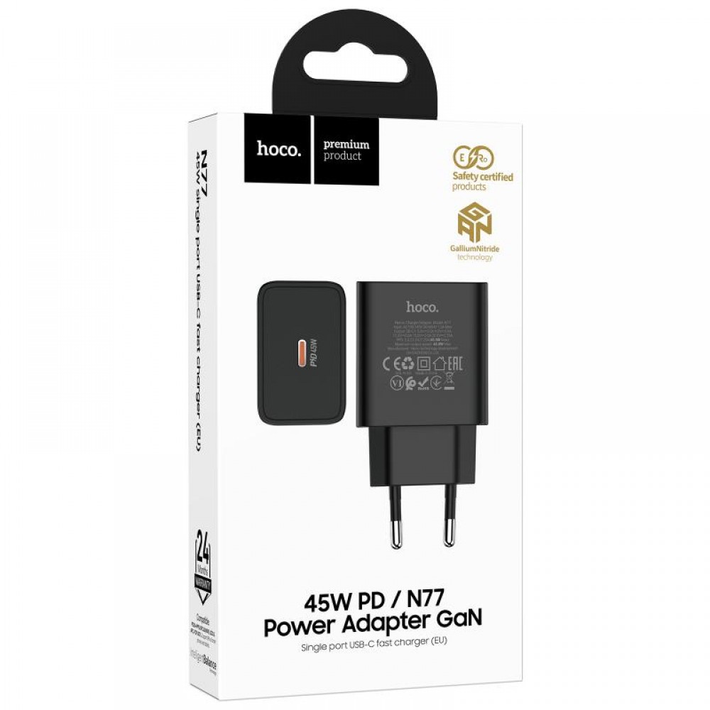 СЗУ Hoco N77 Star PD45W (1USB-C)