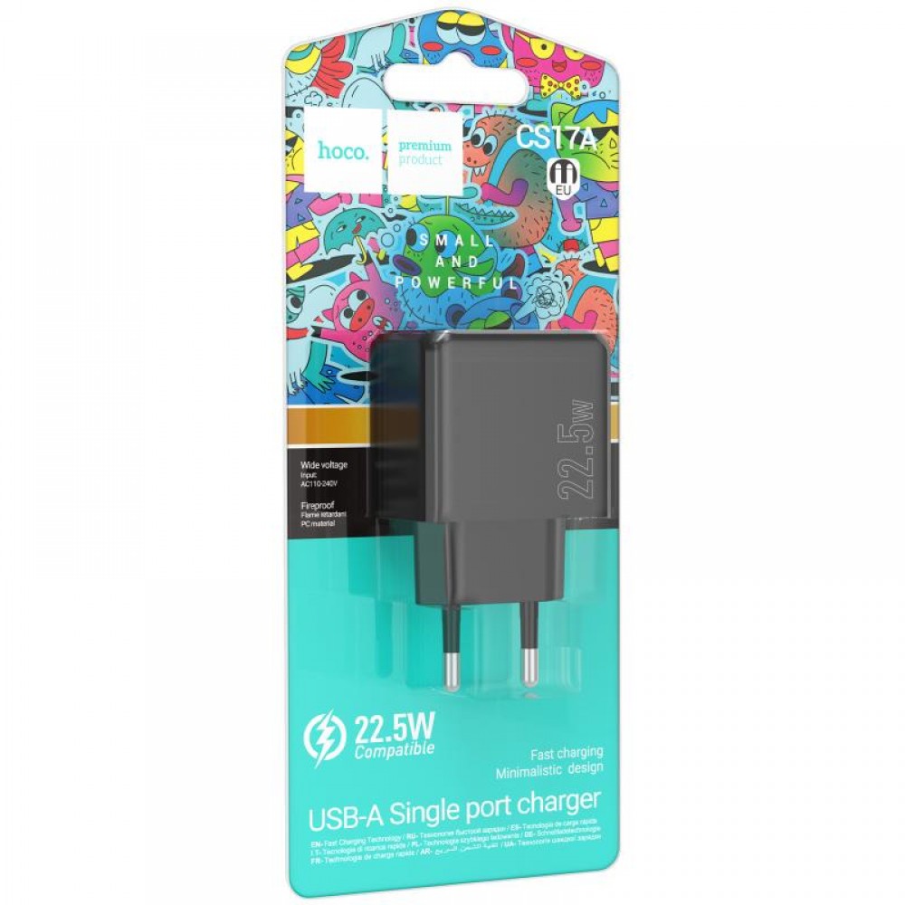 СЗУ Hoco CS17A Wish QC3.0 22.5W (1USB-A)