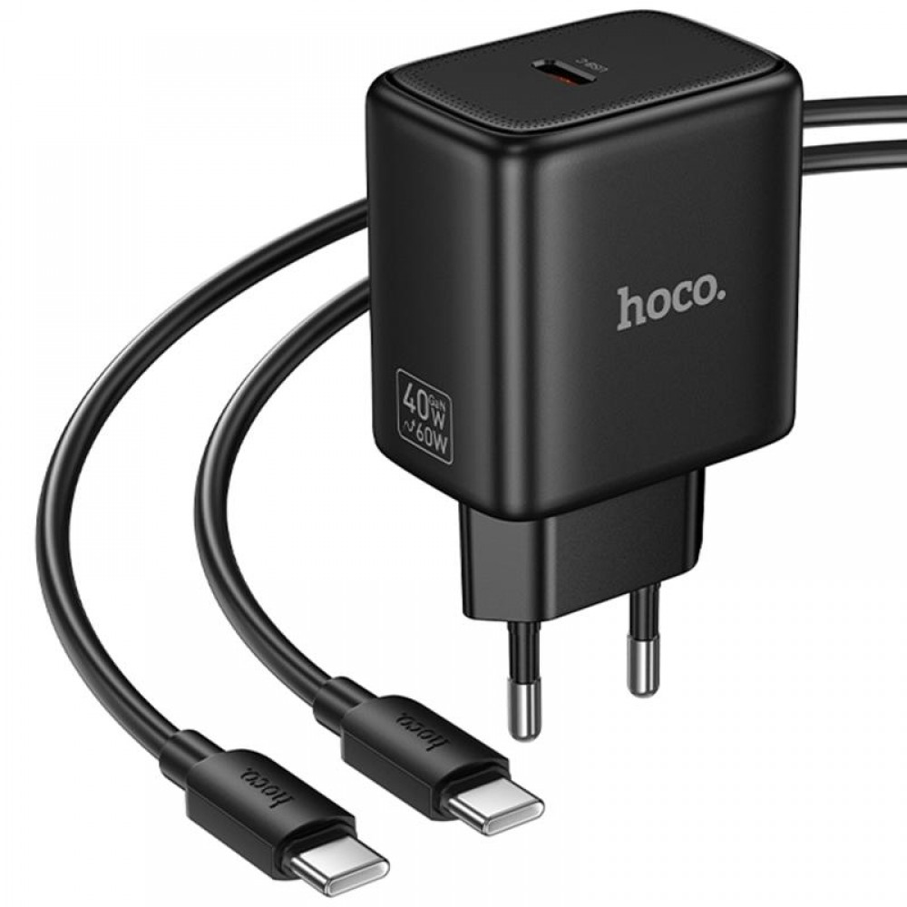 МЗП Hoco N83 Profit PD40W (1USB-C) + кабель Type-C to Type-C