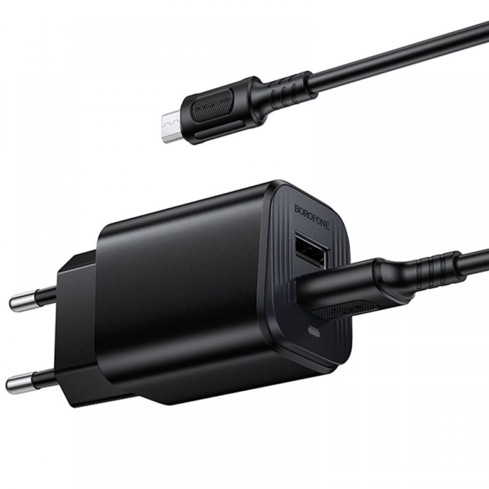 СЗУ Borofone BAS81A Star 10.5W (2USB-A) + кабель USB to MicroUSB