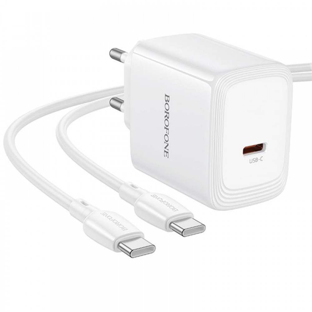 СЗУ Borofone BN33 Fuente PD40W (1USB-C) + кабель Type-C to Type-C