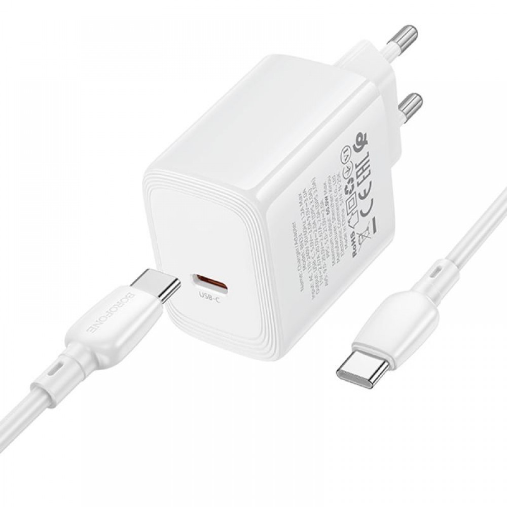 СЗУ Borofone BN33 Fuente PD40W (1USB-C) + кабель Type-C to Type-C