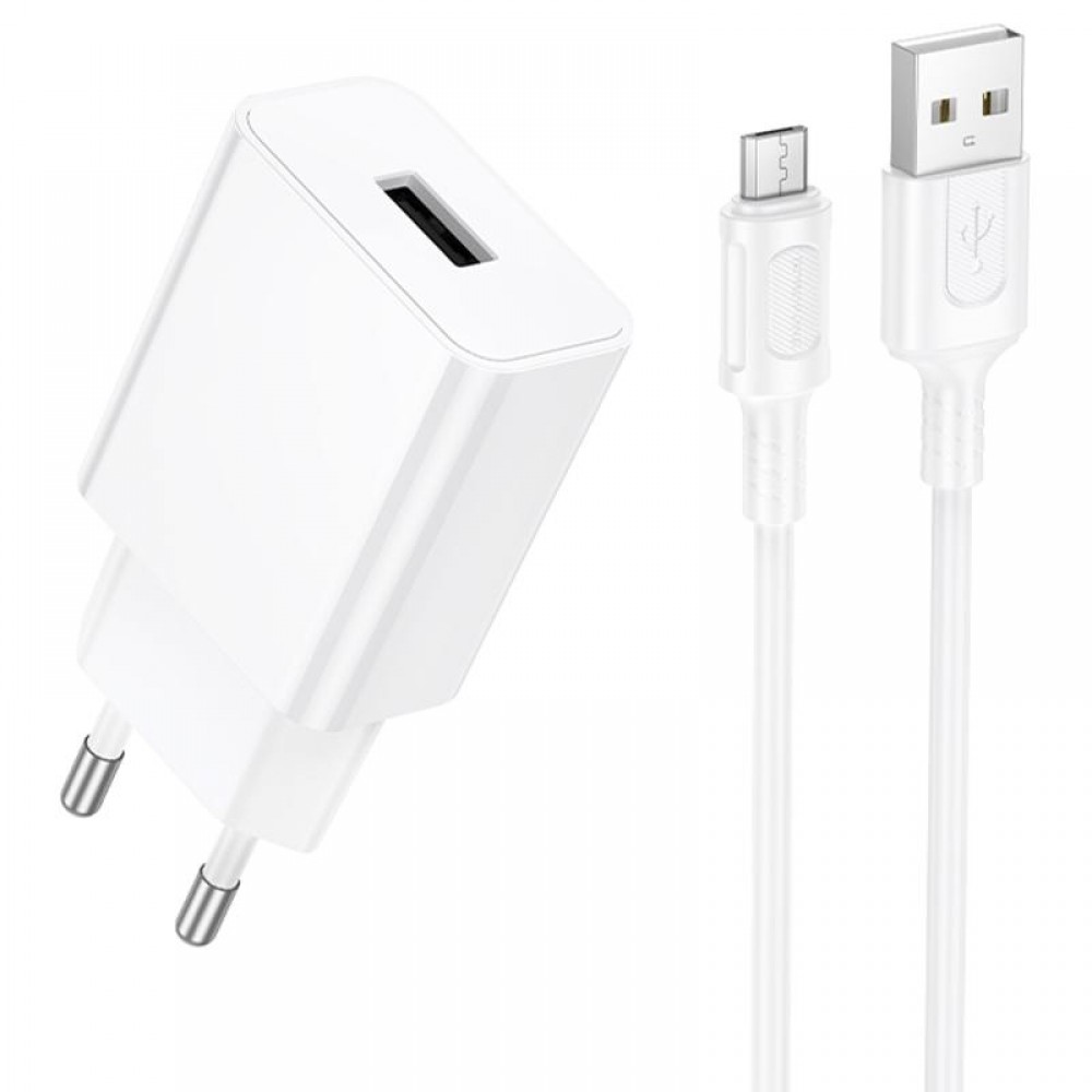 СЗУ Borofone BA110A Lemi 7.5W (1USB-A) + кабель USB to MicroUSB