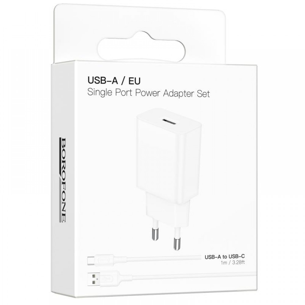 СЗУ Borofone BA110A Lemi 7.5W (1USB-A) + кабель USB to Type-C СЗУ Borofone BA110A Lemi 7.5W (1USB-A) + кабель USB to Type-C