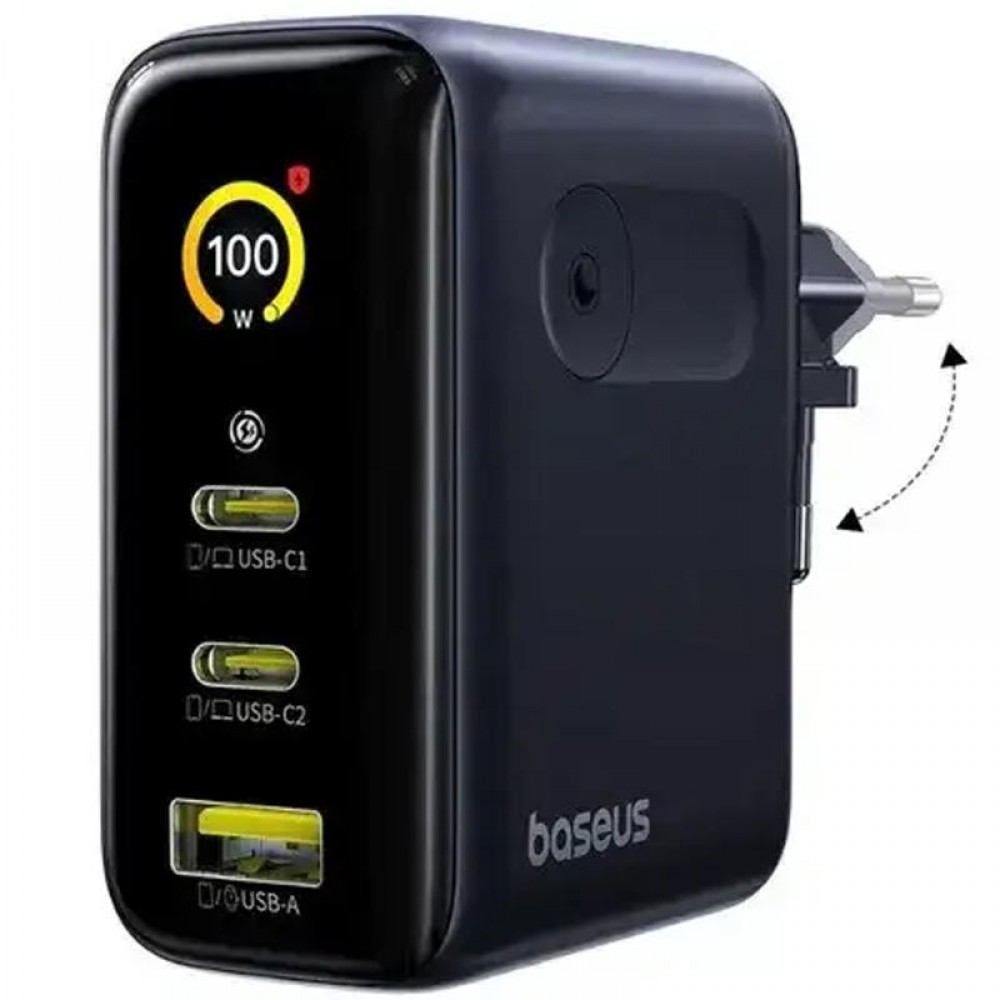 МЗП Baseus PicoGo AE21 Fast Charger 100W (1USB-A/2C) + кабель Type-C to Type-C (E0121B)
