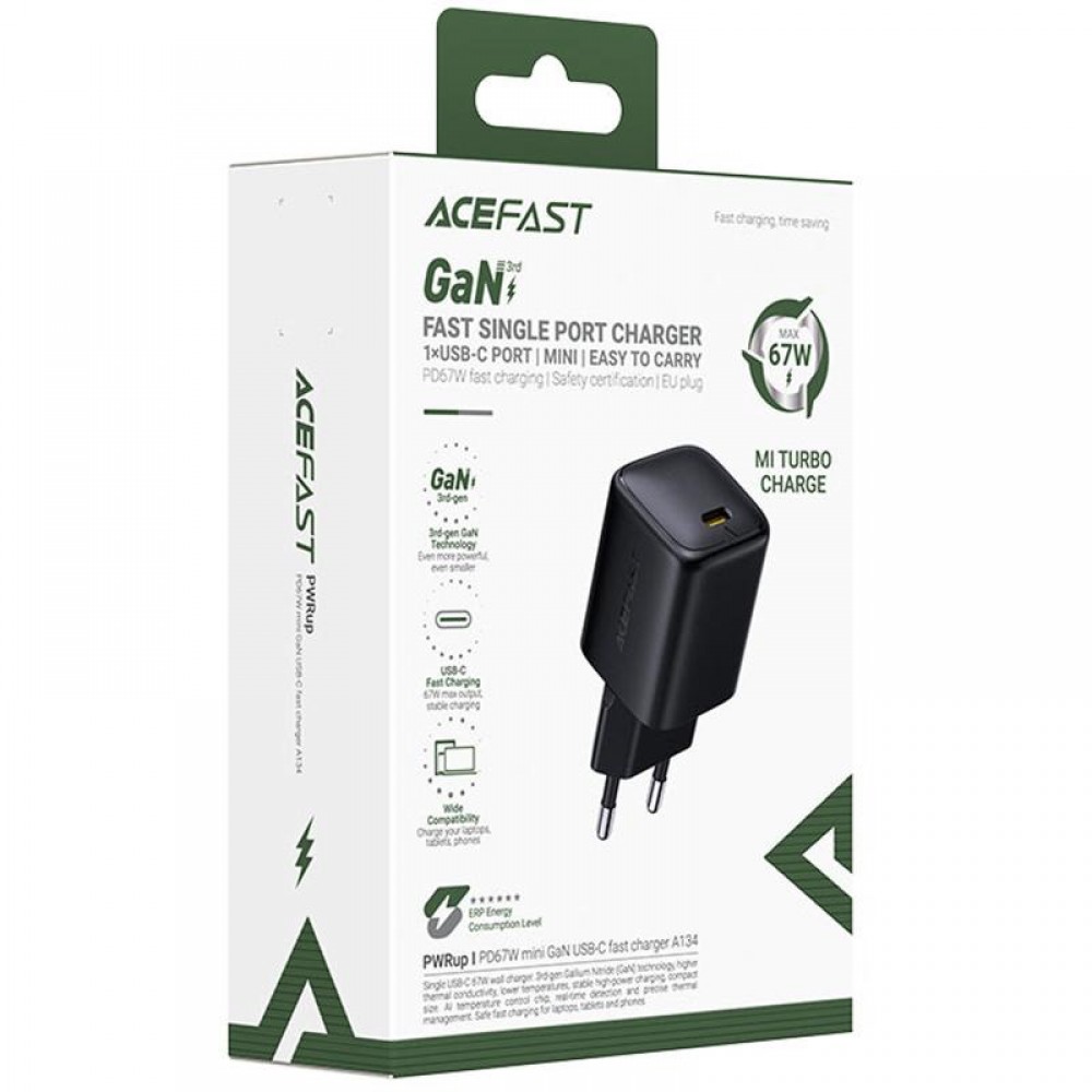 СЗУ Acefast A134 PD67W GaN (1USB-C) СЗУ Acefast A134 PD67W GaN (1USB-C)