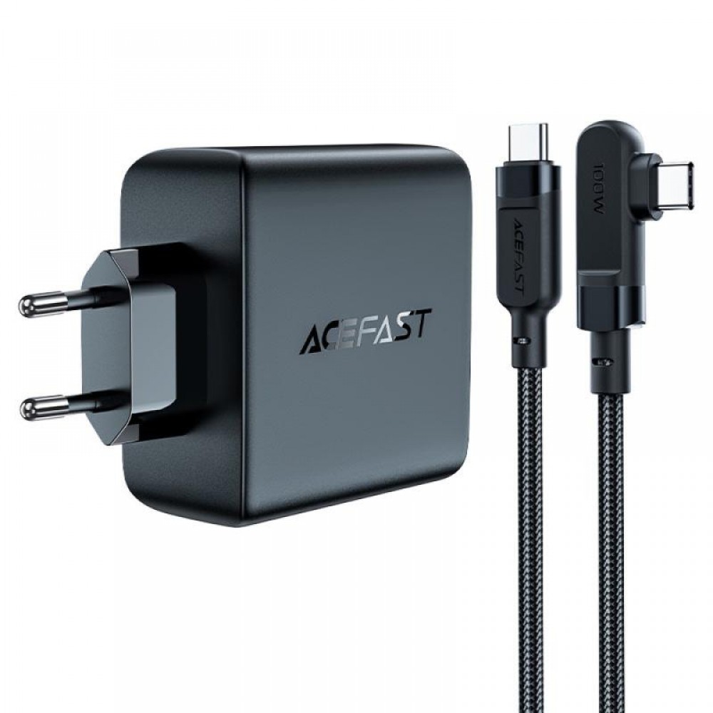 СЗУ Acefast A37 PD100W+QC3.0 GaN (1USB-A/3C) + кабель Type-C to Type-C 2m