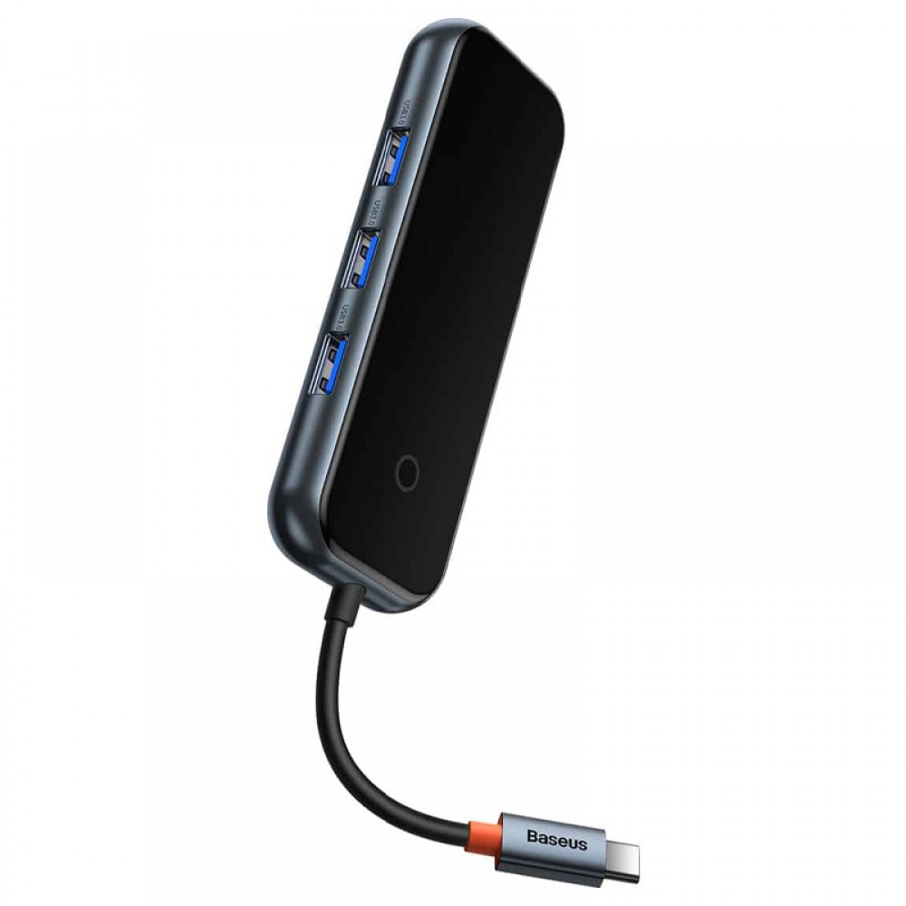 Перехідник Baseus Hub AcmeJoy 4-Port Type-C (USB3.0*3+Type-C PD&Data*1) (WKJZ)