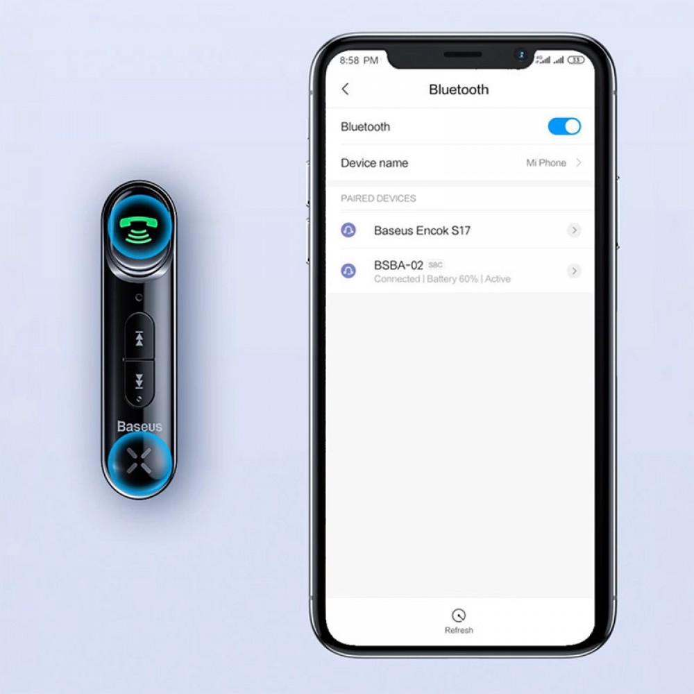 Bluetooth ресивер Baseus BSBA-02 AUX Wireless Audio Receiver (WXQY01)