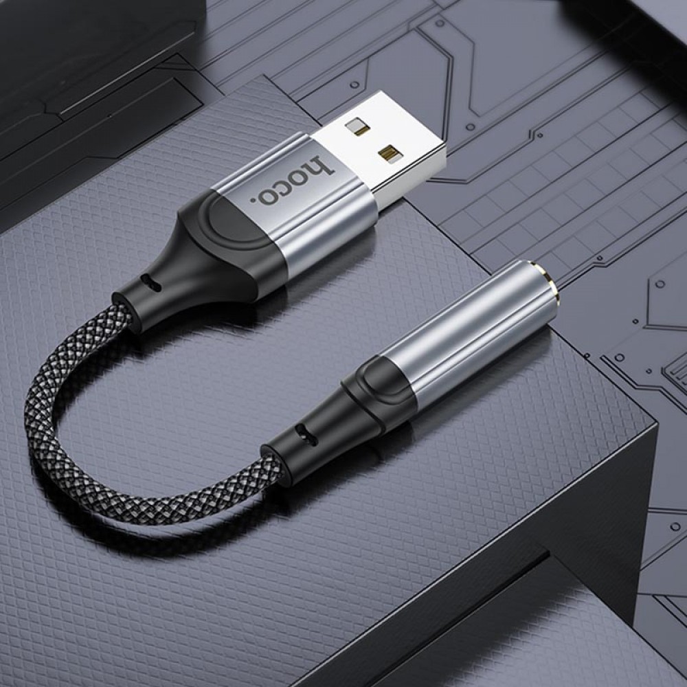 Перехідник Hoco LS36 Fresh USB to 3,5 AUX