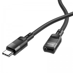 Перехідник Hoco U107 Type-C male to Type-C female USB2.0 (1.2m)
