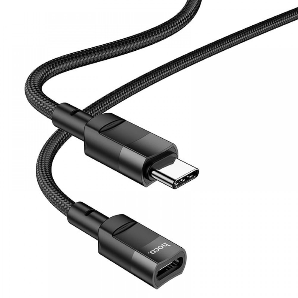 Перехідник Hoco U107 Type-C male to Type-C female USB2.0 (1.2m)