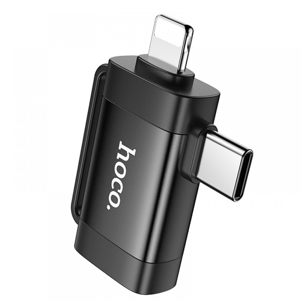 Перехідник Hoco UA31F OTG 2in1 Lightning male/Type-C male to USB female