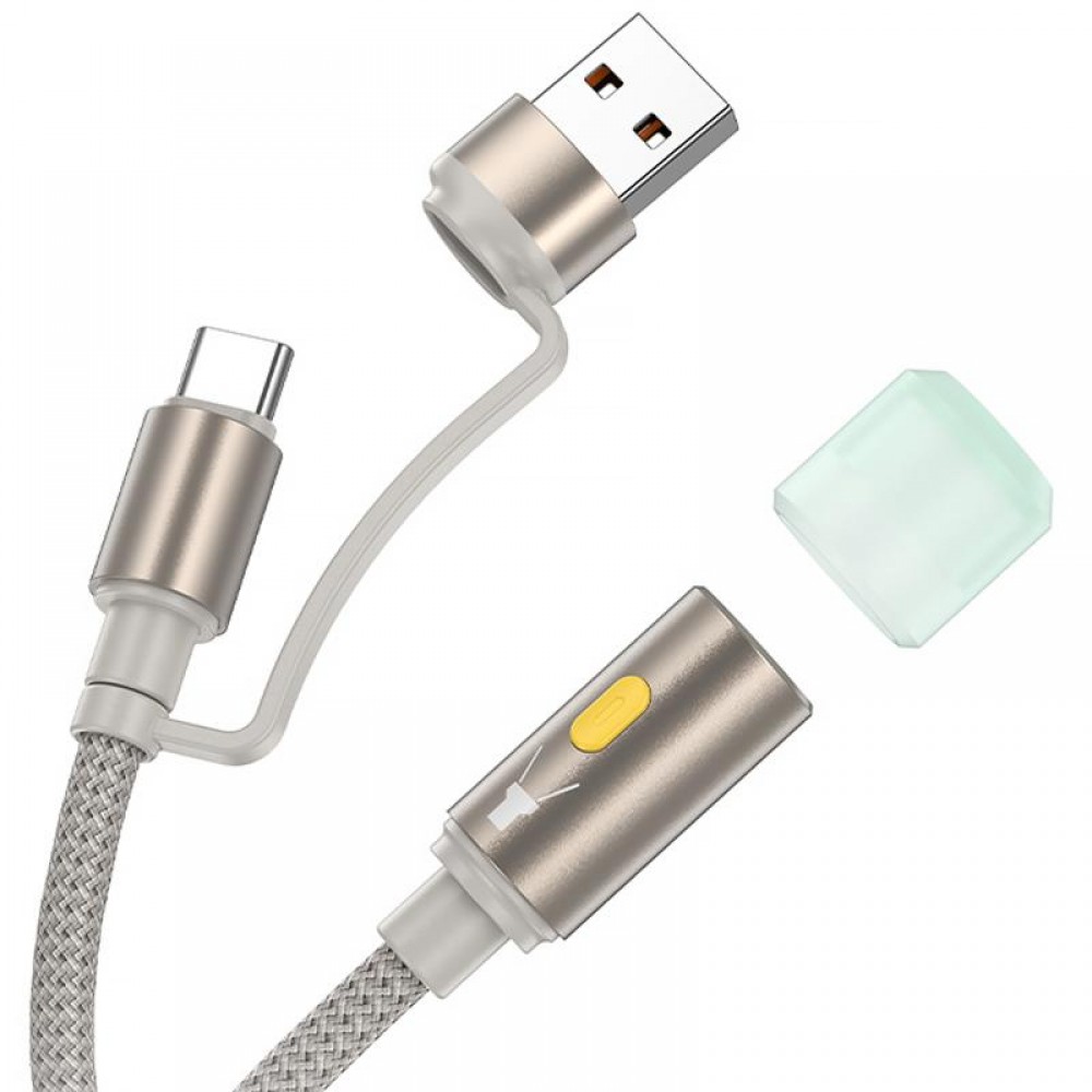 Кабель-светильник Hoco UA38C USB/Type-C to LED (0.3m)