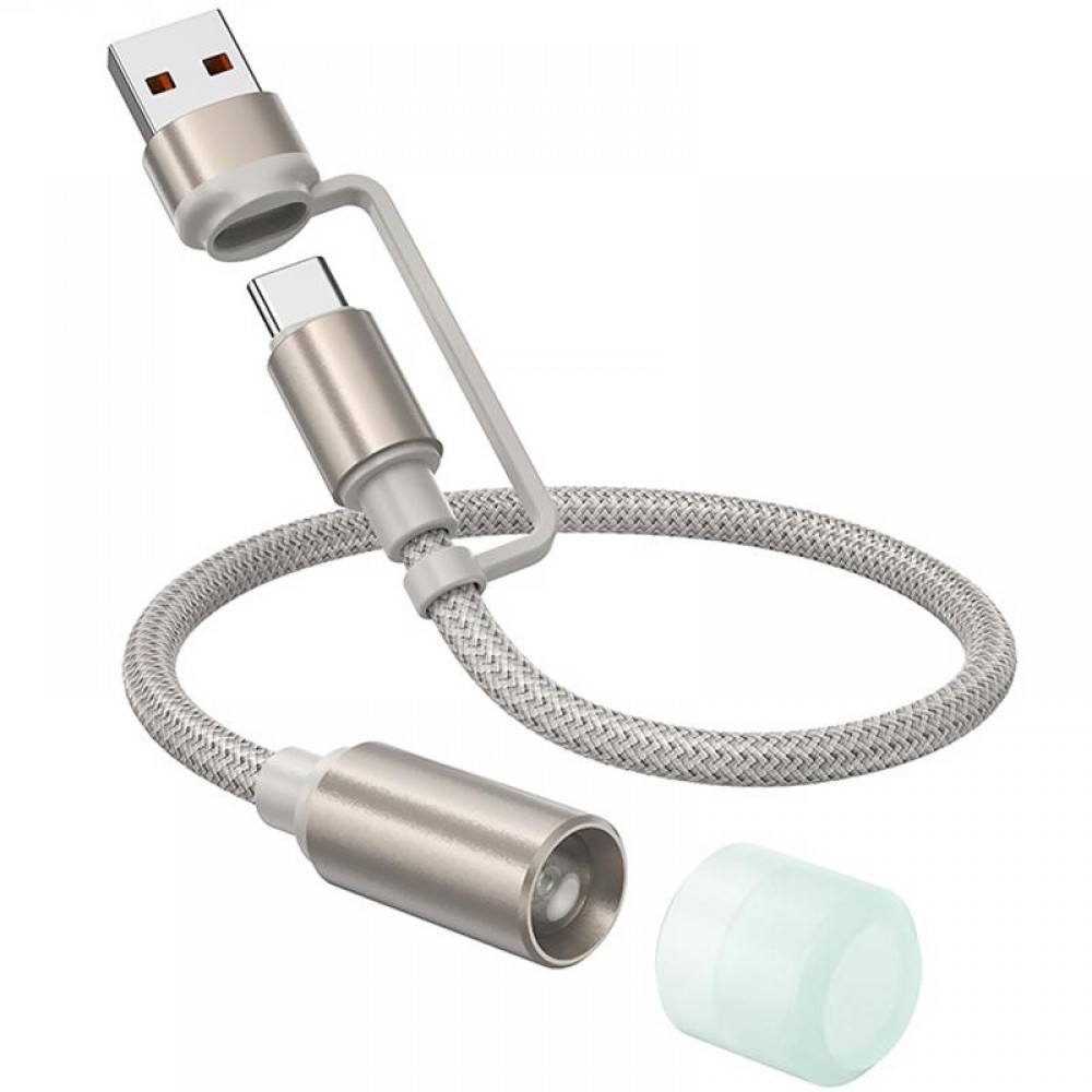 Кабель-светильник Hoco UA38C USB/Type-C to LED (0.3m)